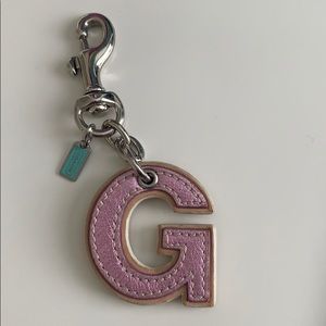 G letter Coach keychain